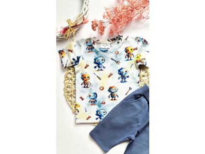 Robotové bavlnené body/tričko