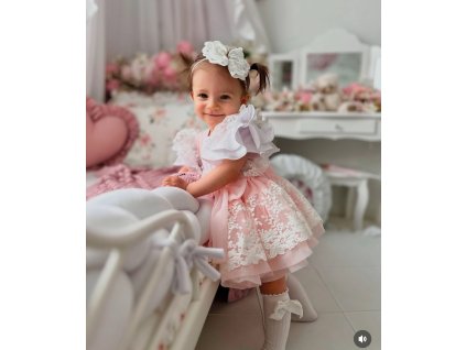 Luxusná tylová sukňa s čipkou