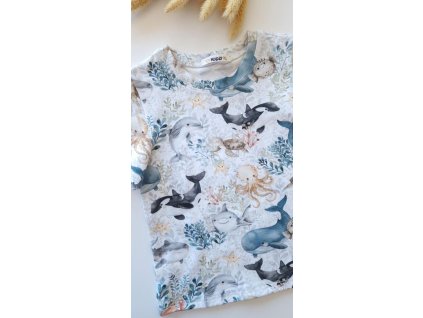 🐳Bavlnené tričko vodný svet