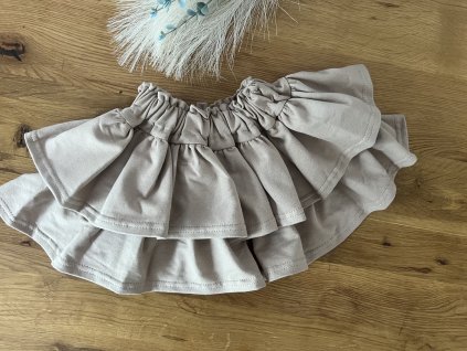 Bavlnená bohato riasená sukňa