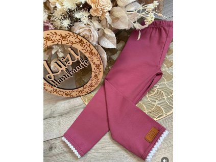 Bavlnené legíny sýtoružové