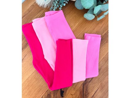 Rebrované bavlnené legíny