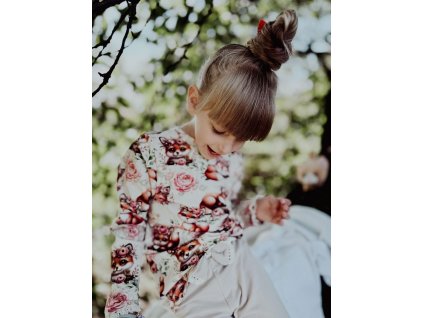 🦊Líštičkové tričko s čipkou