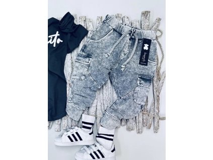 Kapsačové tepláky Despacito acid grey JEANS