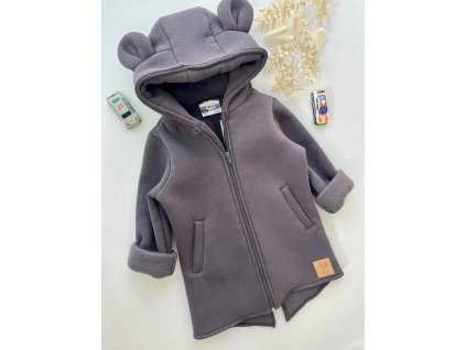 Zateplená mikinka Bunny - Antracit
