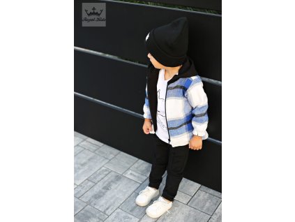 Karo zateplená bunda - modrá