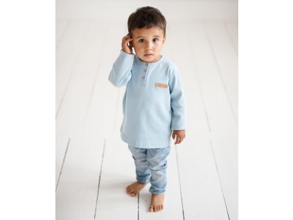 Modrý rebrovaný nátelník