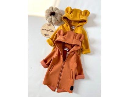 Zateplená mikinka Bunny- tehlová