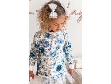 Modrá kvetovaná Tunika a Kvetované legíny