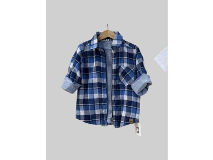 Karo košeľa na zips