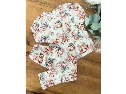 🦉Zvieratkové bavlnené pyžamko