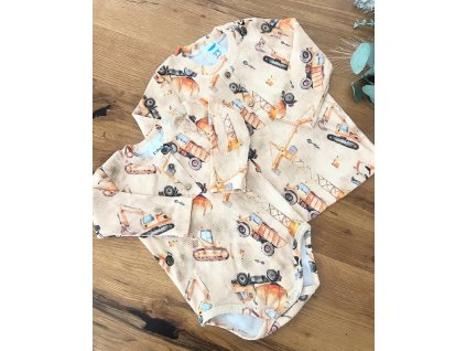 Rebrované body/tričko nákladné autá