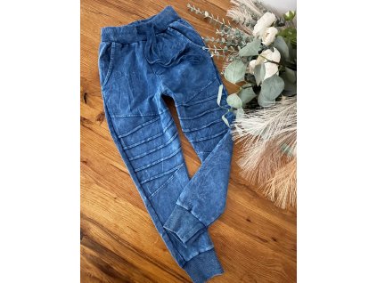 Bavlnené teplákové rifle