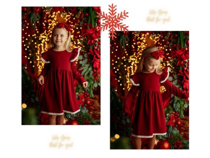 Vianočné bavlnené šaty