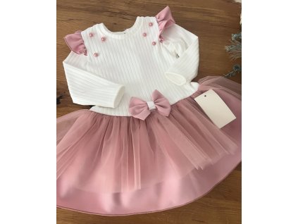 Bavlnené šatočky s tylovou sukničkou