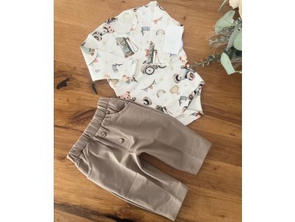 Bavlnené body/tricko a tepláčiky