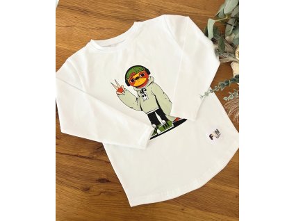 Biele bavlnené tričko