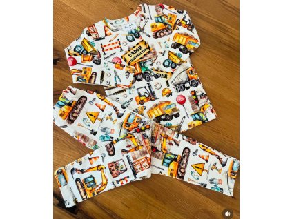 Bavlnené stavbárske pyžamko