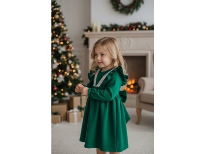 Vianocné šaty - zelené