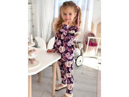 Bavlnený amarantový komplet