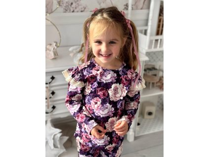 Bavlnený amarantový komplet