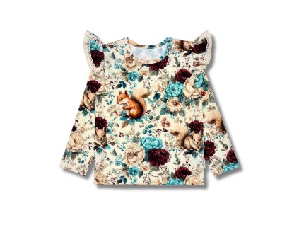 Bavlnené tričko lesné zvieratká