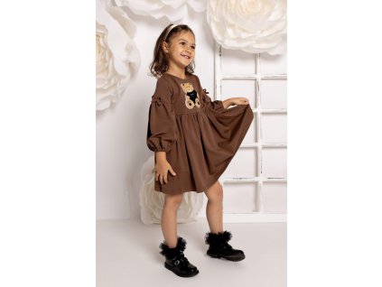 Medvedíkové šaty 3D čokoládové
