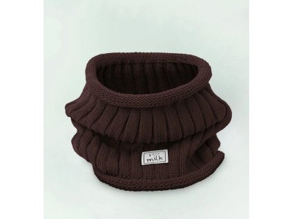 Zimný nákrčník čokoládový