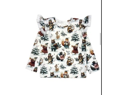 Zvieratkové bavlnené tričko