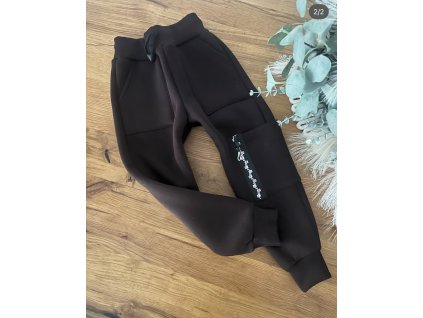 ❄️Zateplené tepláky čokoládové