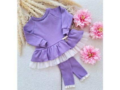 💜Rebrovaná fialová Tunika