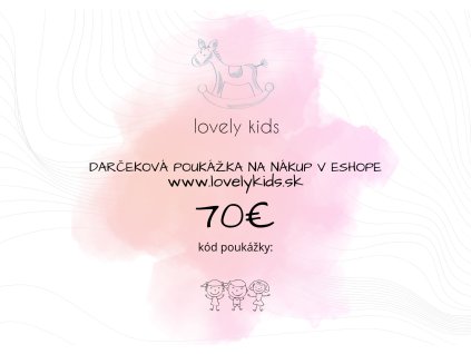 Darčeková poukážka - 70€