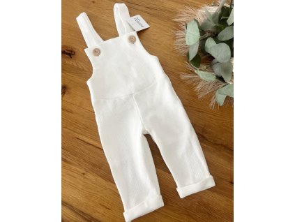 Biele bavlnené trakovky 🤍