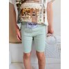Rebrované kraťasky mentolové