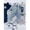 Kapsačové tepláky Despacito acid grey JEANS