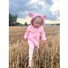 Zateplená mikinka Bunny - bledoružová