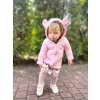 Zateplená mikinka Bunny - bledoružová