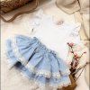 🩵Baby blue luxusná sukňa
