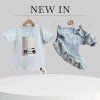 🩵Baby blue bavlnené tričko MIMI