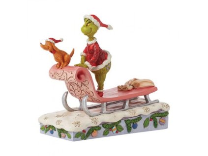 The Grinch - Grinch & Max on a Sled