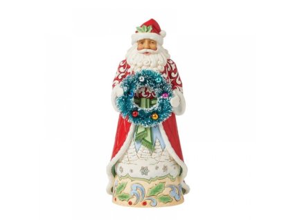 Santa with Sisal Wreath