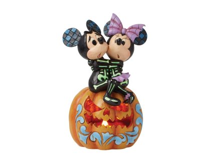 Disney Traditions - Spine-tingling Sweethearts (Mickey & Minnie LED Pumpkin)