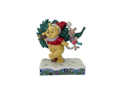 Disney Traditions - A Tree For Two (Winnie The Pooh & Piglet With Christmas Tree)