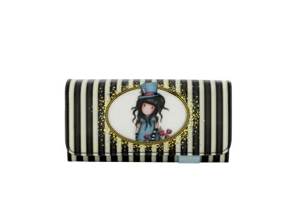 341GJ12 Gorjuss Classic Stripes Long Wallet The Hatter 1 WR