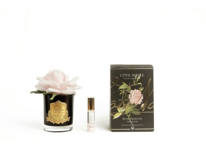 single rose french pink black glass with box 1800x1200
