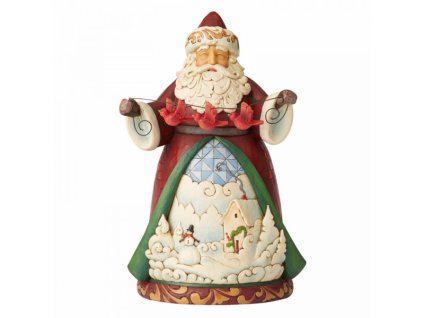 Charming Cheer Found Here (Santa with Cardinals)