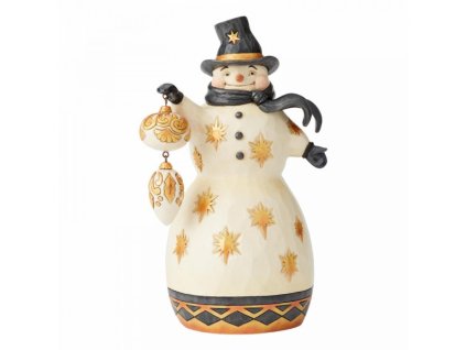 Be Merry, Be Bright (Black & Gold Snowman)