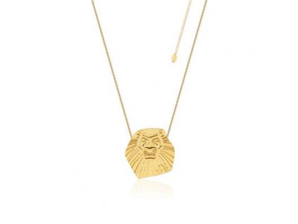 Disney The Lion King Simba Yellow Gold Necklace DLN102 400x