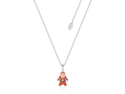 Disney Beauty and the Beast Cogsworth Stainless Steel Couture Kingdom Dainty Necklace SPN144