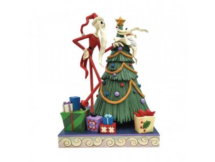 Disney Traditions - Decking the Halls (Santa Jack with Zero by Tree)